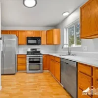 Kitchen remodeling project in Anchorage AK with updated cabinets and flooring